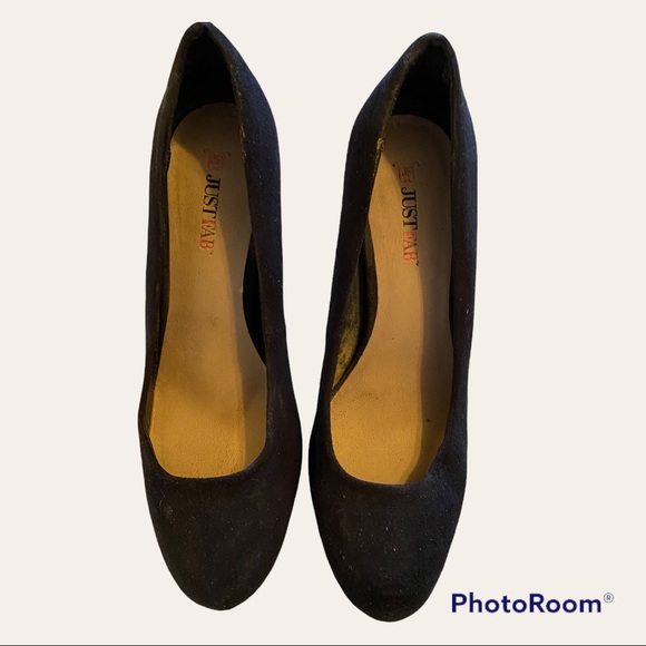 JUSTFAB SWEADE BLACK PUMPS SIZE 8.5 HEELS - Picture 3 of 7